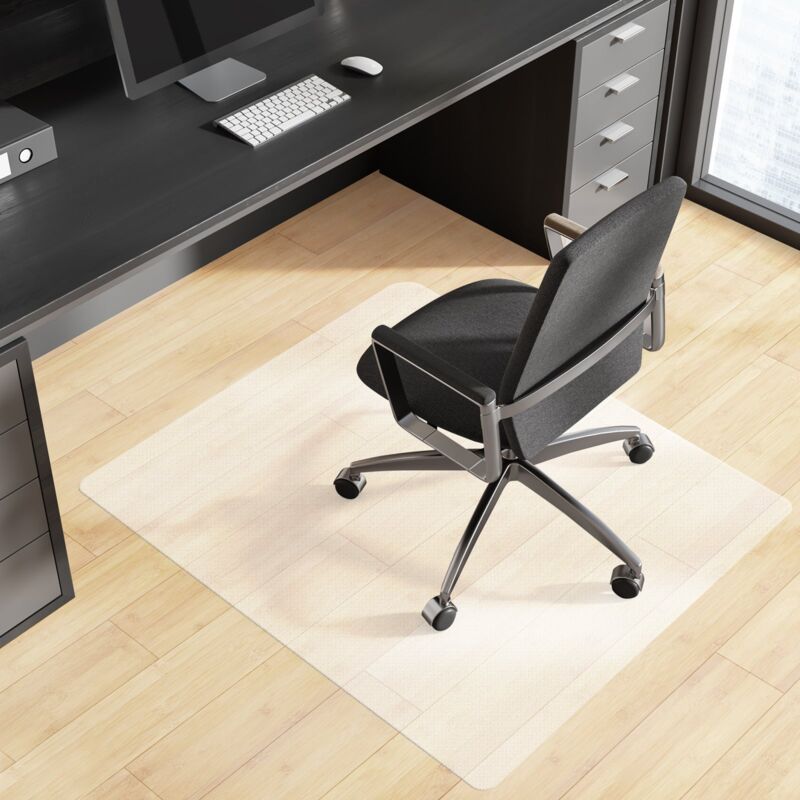 Tapis De Chaise Transparent COSYLAND – 120x90 Cm, PVC Antidérapant, Protection Sol Dur Pour Bureau Et Maison