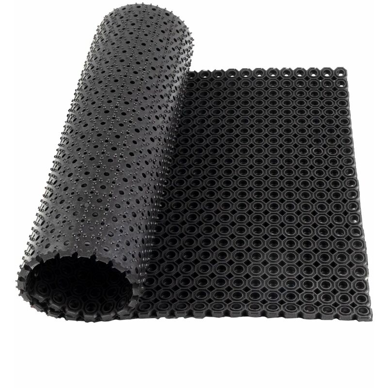 Revêtement de sol etm® tapis caoutchouc, antidérapant, résistant, isolant, intérieur ou extérieur, nombreux modèles et tailles