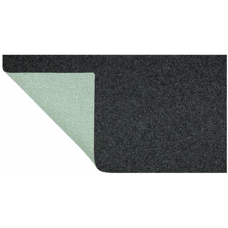 Tapis Gazon Synthétique FARBWUNDER Anthracite 67x150 Cm - Pour Terrasse, Balcon