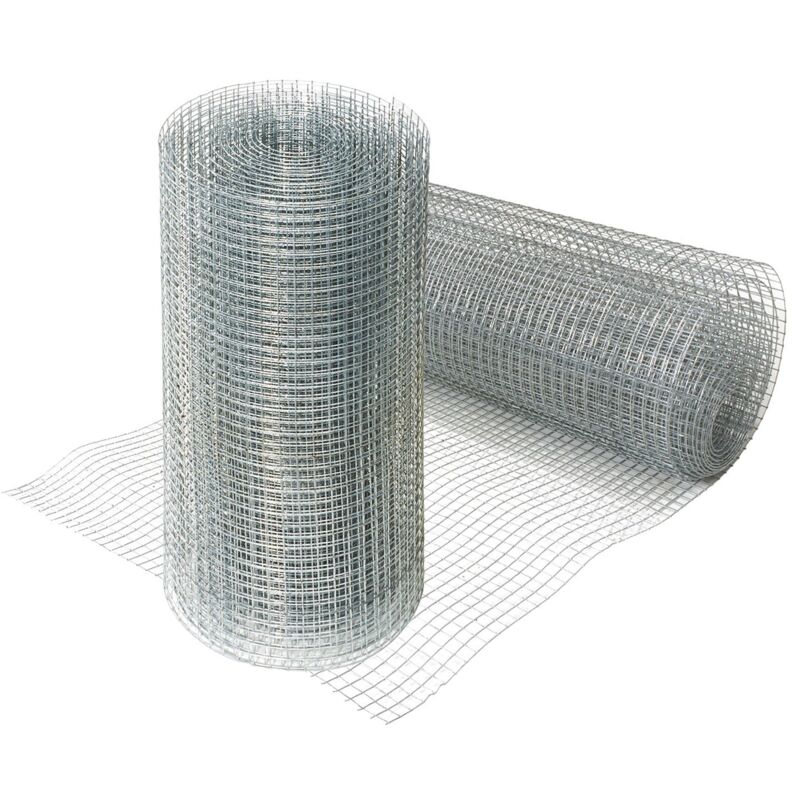 casa pura Grillage en Fil de Fer zingué - Clôture pour poulailler Jardin - Treillis de Bricolage, Grille résistante aux intempéries, épaisseur du Fil 0.8 mm (Maille 13mm - (H) 1m x casa pura Grillage en Fil de Fer zingué - Clôture pour poulailler Jardin - Treillis de Bricolage, Grille résistante aux intempéries, épaisseur du Fil 0.8 mm (Maille 13mm - (H) 1m x
