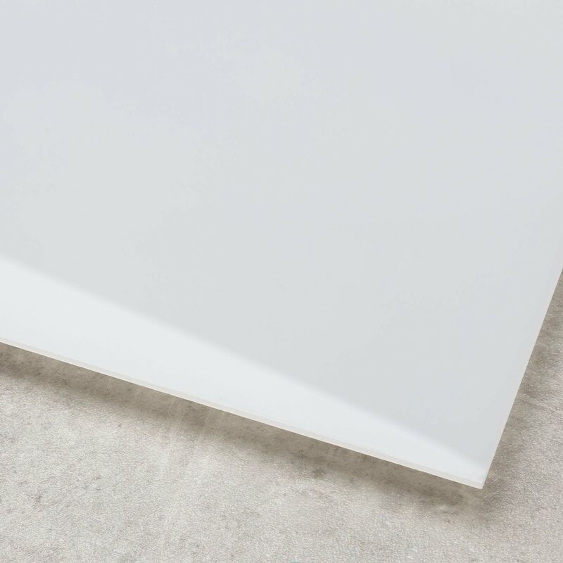 Feuille acrylique colorée Karat - 3 mm - Blanc mat - 50 x 50 cm