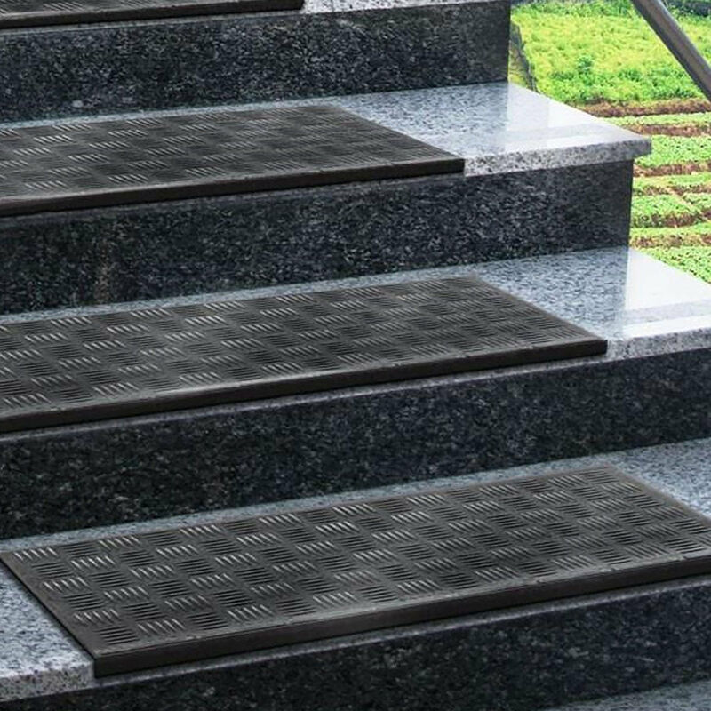 Marchettes D'Escalier Antidérapantes CASA Pura - Revêtement Caoutchouc 25x75cm, Lot De 5, 100% Imperméables