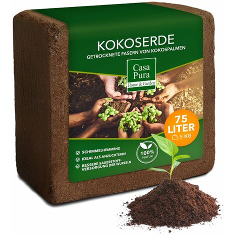 Terreau de coco Terreau de fibres de coco Pressé en bloc 5 kg