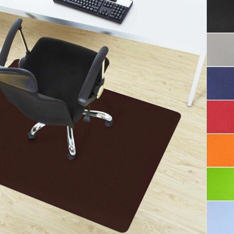 Tapis protège-sol Pour chaise de bureau, Épaisseur : 1,9 mm, Marron cuivré 90 x 120 cm (1/5)