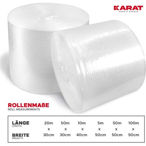 Rouleau De Film à Bulles D'air Grand Format - Bulles De 6" X 8" - Longueur 1640 Pieds (env. 500m) - 3280 Bulles