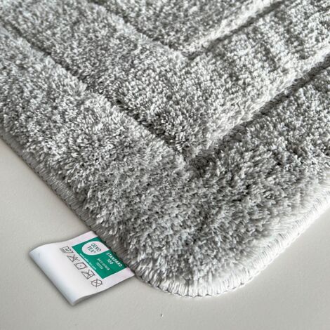 Tapis de bain Atlantis, Oeko-Tex®- Standard 100, Gris argenté, 50 x 80 cm