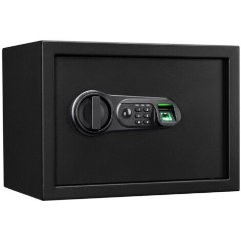 Floordirekt – Coffre-fort Catoca 25 x 35 x 25 cm – Acier allié – Verrouillage par empreinte digitale et code électronique – 8 kg (1/5)