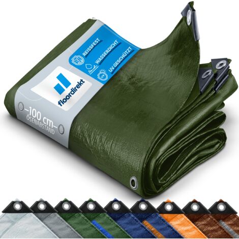 Bâche de protection 240 g/m² Vert 8 x 12 m