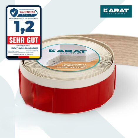 Floordirekt – Plinthe pvc Oslo 50 mm x 15 mm – Chêne – Longueur 10 mètres – Installation facile avec adhésif puissant – Finition élégante - OSLO 50 X