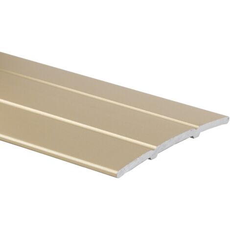 Floordirekt – Seuil de transition autocollant en aluminium 100 cm – Largeur 38 mm – Pour revêtements de sol différents – Installation simplifiée