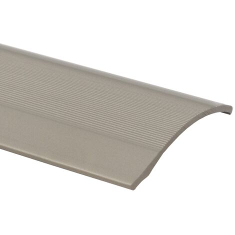 Seuil d'adaptation Aluminium Hauteur jusqu'à 11 mm Autocollant Acier inoxydable mat 38 mm