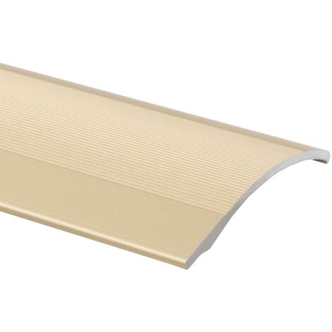 Floordirekt – Seuil d'adaptation aluminium autocollant – Compensation hauteur jusqu'à 11 mm – Largeur 38 mm – Longueur 100 cm – Pour finition sol et mur