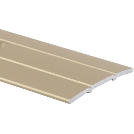 Floordirekt – Barre de seuil en aluminium pré-percée 100 cm – Largeur 38 mm – Montage facile pour revêtements de sol – Couleur crème