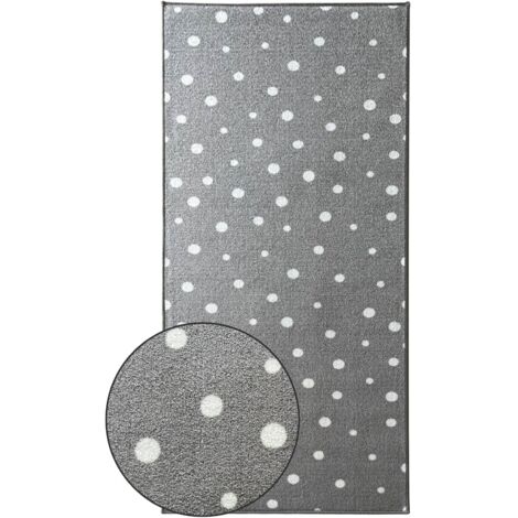 Tapis de sol Dots&Stars Tapis pour enfants pour garçons et filles White Dots 80 x 250 cm (1/5)