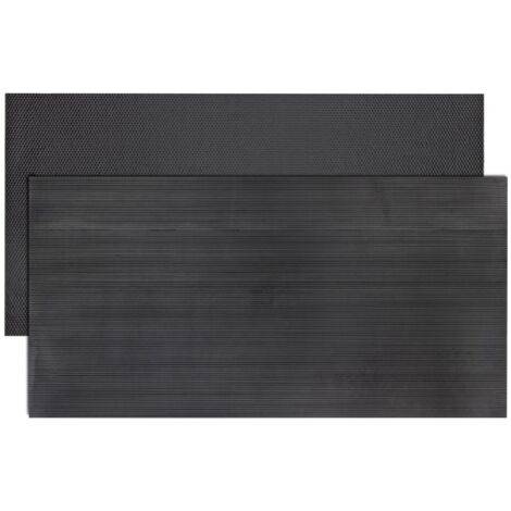 Floordirekt – Tapis de sécurité en caoutchouc plein 200 x 100 cm – Antidérapant, isolant thermique, utilisable des deux côtés – Épaisseur 10 mm