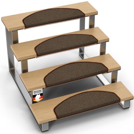 Tapis de sol London Pro Demi-ronde Brun Set de 15
