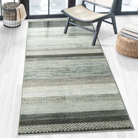 Tapis de passage sur mesure Naxos Gris-Anthracite 80 x 200 cm