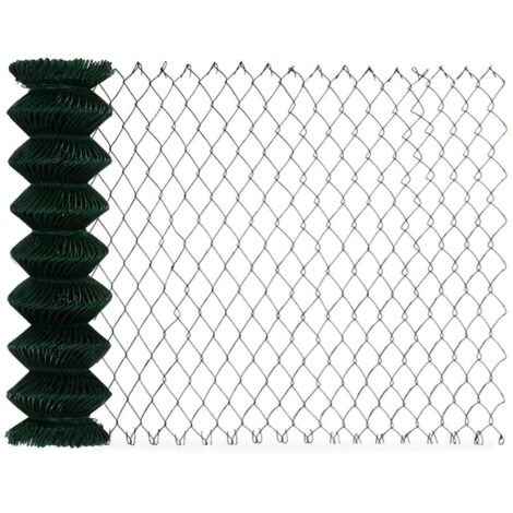 Floordirekt – Grillage rouleau simple torsion 1,5 m x 25 m – Maille hexagonale 60 mm – Fil de fer 2,8 mm avec revêtement PVC vert