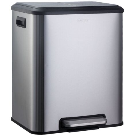 Poubelle Jack Capacité 30 L Tri sélectif Acier inoxydable (1/4)