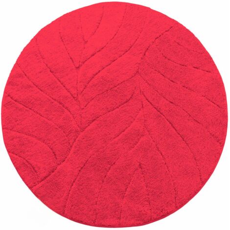 Tapis de bain Maris Tapis de bain rond Rouge 120 cm de diamètre