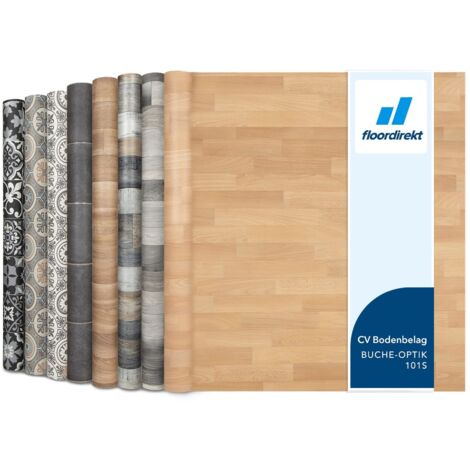Atlantic Rouleaux, Dalles et lames PVC 200 x 200 cm Épaisseur de 2,7 mm Idéal pour les passages intensifs Buche-optik 101s (1/5)