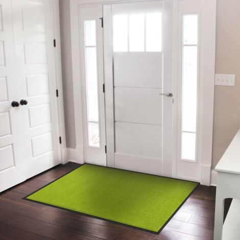 Paillasson Lavable, Pour Entrée, Vert citron 60 x 90 cm