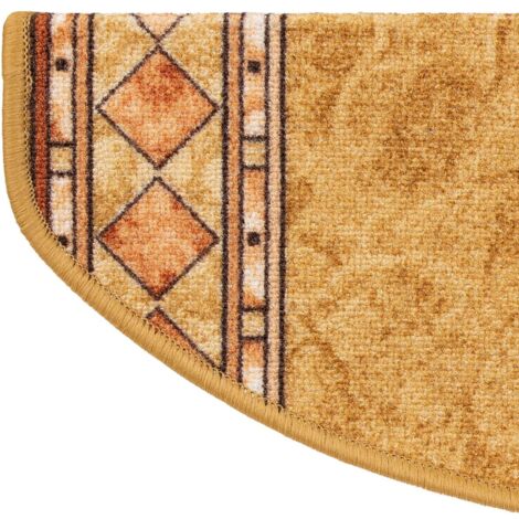 Tapis d'escalier Rügen Beige Demi-circulaire 65 x 23,5 cm (1/5)