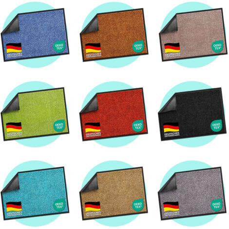 Tapis extérieur, Tapis d'entrée Rhine, Lavable, certifié Oeko-Tex, Moineau, 120 x 300 cm (1/5)