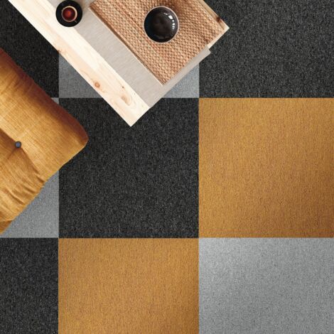 Dalles de moquette Antistatiques et absorbant les sons Lyon Rouge 50 x 50 cm (1/5)