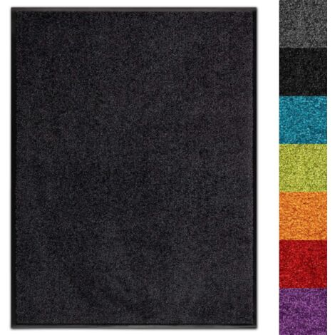 Tapis extérieur, Tapis antidérapant très absorbant Use&Wash Noir 120 x 180 cm (1/5)