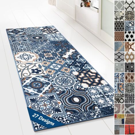 Tapis Ornement Vintage Oriental pour la Cuisine, Le Couloir et Le Salon 80 x 100 cm, Newport (1/5)