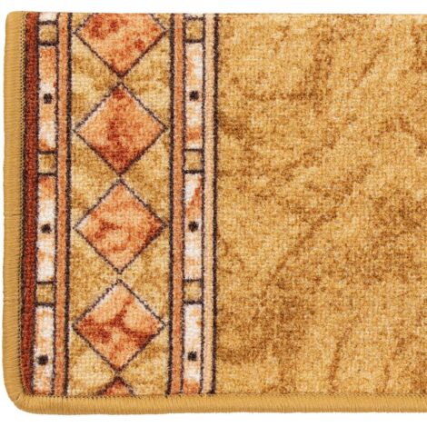 Tapis d'escalier Rügen Beige Rectangulaire 65 x 23,5 cm (1/5)