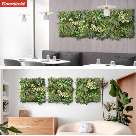 Mur végétal artificiel 50 x 50 cm Type 3
