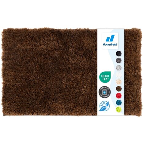 Tapis de Bain à Poils Longs Sky Soft  Terre 50 x 80 cm