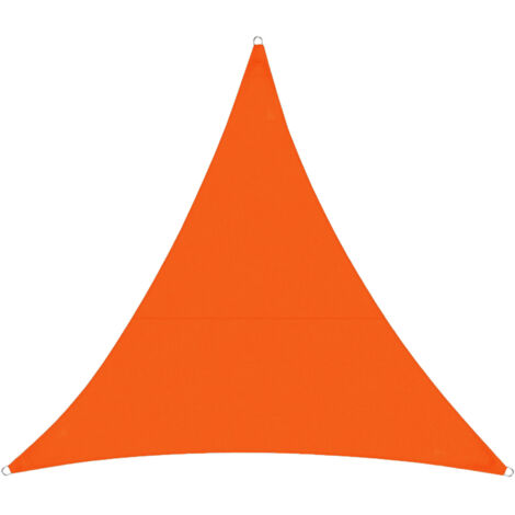 Voile d'ombrage hydrofuge 5 x 5 x 5 m, orange – triangulaire