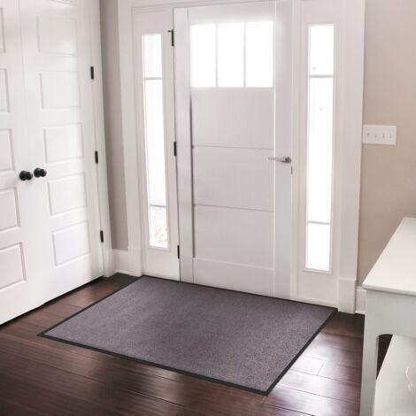 Paillasson Lavable, Pour Entrée, Gris Moineau, 60 cm x 90 cm