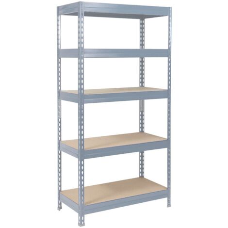 Étagère métallique 200 x 90 x 30 cm, Galvanisé, Capacité de charge, 875 kg (1/5)