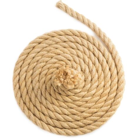 Corde en Jute Torsadée Diamètre : Ø 20 mm, 30 Mètres (1/5)