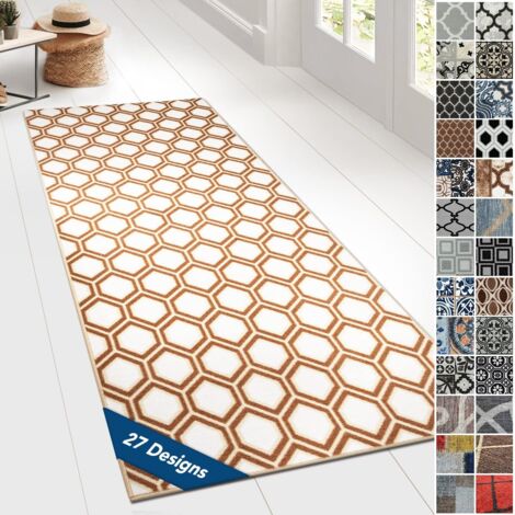 Tapis Ornement Vintage Oriental pour la Cuisine, Le Couloir et Le Salon 80 x 300 cm, Cardiff (1/5)