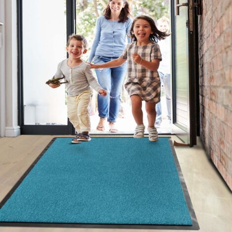 Tapis antidérapant très absorbant Monochrom Turquoise 40 x 60 cm