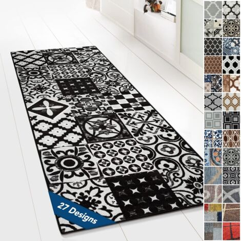 Tapis Ornement Vintage Oriental pour la Cuisine, Le Couloir et Le Salon 80 x 200 cm, Sligo (1/5)