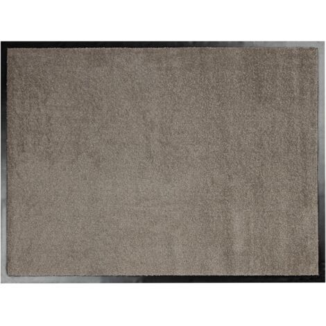 Tapis de Porte Paillasson d'entrée Performa, Gris moineau, 90 x 120 cm (1/5)