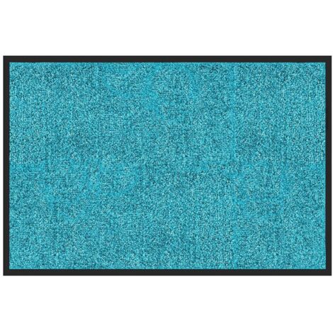 Tapis de Porte, Paillasson d'entrée, Rhine, Turquoise, 200 x 200 cm