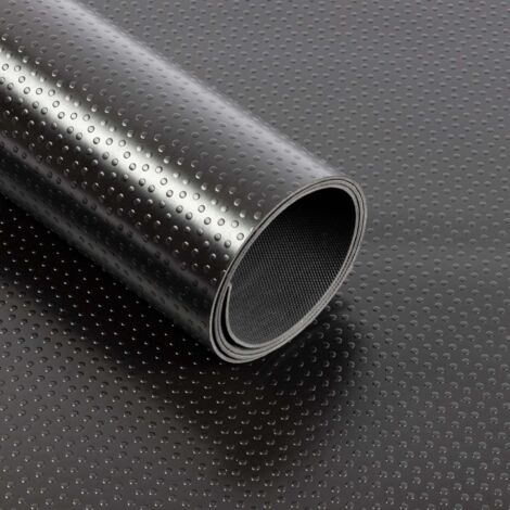 Tapis en caoutchouc Dots Noir Épaisseur : 2 mm d'épaisseur, 120 x 600 cm (1/5)