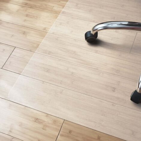 Tapis de protection Révolution pour sol de chaise de bureau pour parquet et sol stratifié, Transparent, 114 x 200 cm