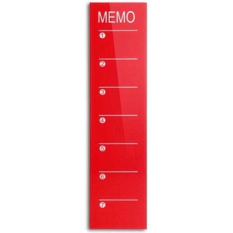 Panneau Magnétique en Verre "Kia" Rouge foncé 80 x 20 cm (1/5)