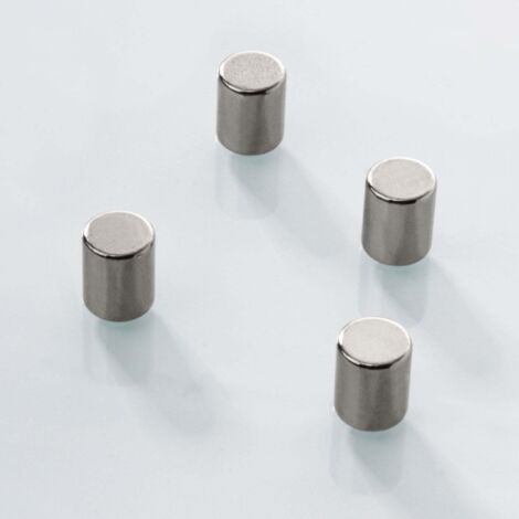 Mini-Magnets Neodym-Power - 4 Pièces & 5 Formes Aimne de cylindre 8 x 10 mm 4 pièces