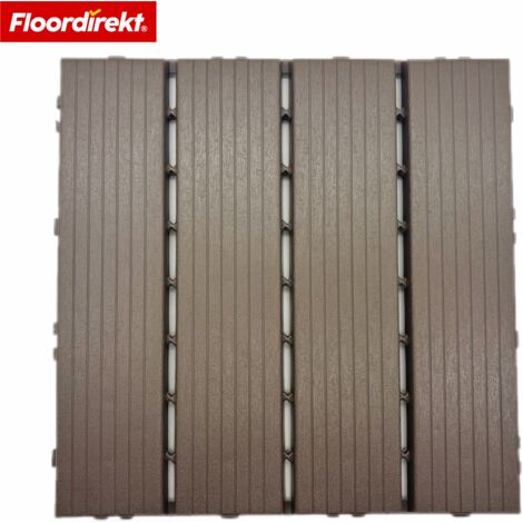 1 Dalle de terrasse Majestic 30x30 cm Dalles clipsables effet lames de bois
