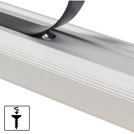 Seuil d'escalier Glory Aluminium anodisé Forme: L Argent S 90 cm