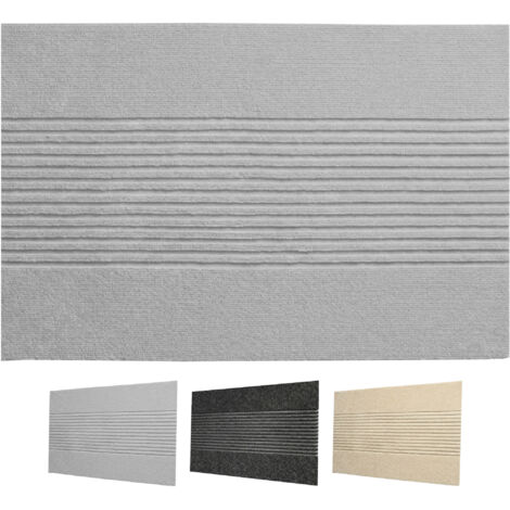 Paillasson Circa antisaleté, style Boho rayé, Gris, 60 x 90 cm (1/5)